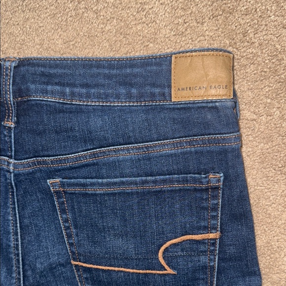 American Eagle Outfitters Dark Blue Jean Shorts - Picture 4 of 9
